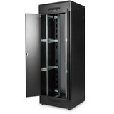 Digitus Armario de red de la serie Unique - 800 x 800 mm (an. x pr.), Armario IT negro, Rack o bastidor independiente, 47U, 800 kg, Patas ajustables, 143 kg, Negro