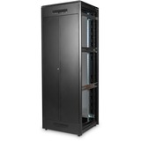 Digitus Armario de red de la serie Unique - 800 x 800 mm (an. x pr.), Armario IT negro, Rack o bastidor independiente, 47U, 800 kg, Patas ajustables, 143 kg, Negro