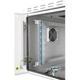 Digitus Carcasa de pared IP55 - para utilizar al aire libre - 600 x 600 mm (an. x pr.), Armario IT gris claro, Bastidor de pared, 100 kg, Gris