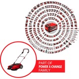 EINHELL 2352040 cesta para recogida de césped cortado Barredora de empuje para césped, Máquinas barredoras rojo/Negro, Barredora de empuje para césped, Negro, Rojo, 509 mm, 709 mm, 309 mm, 12,8 kg