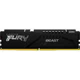 Kingston FURY FURY Beast 16GB 6400MT/s DDR5 CL32 DIMM Black EXPO, Memoria RAM negro, 16 GB, 1 x 16 GB, DDR5, 288-pin DIMM, Negro