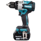 Makita Taladro atornillador a batería DDF486RTJ, 18 voltios, Taladro/destornillador azul/Negro
