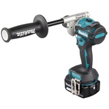 Makita Taladro atornillador a batería DDF486RTJ, 18 voltios, Taladro/destornillador azul/Negro
