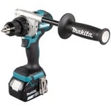 Makita Taladro atornillador a batería DDF486RTJ, 18 voltios, Taladro/destornillador azul/Negro