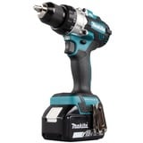 Makita Taladro atornillador a batería DDF486RTJ, 18 voltios, Taladro/destornillador azul/Negro