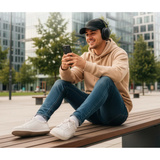Medion Life HX1-Pure Auriculares Over-Ear negro