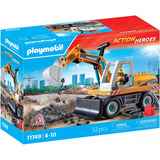 PLAYMOBIL Action Heroes Excavadora grande, Juegos de construcción 