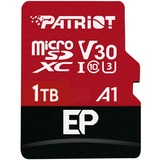 Patriot EP Series 1 TB microSDXC, Tarjeta de memoria rojo/Negro