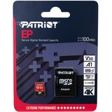 Patriot EP Series 1 TB microSDXC, Tarjeta de memoria rojo/Negro