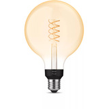 Philips Hue White Filament Lampe E27 Giant Globe G125 550 lm, Lámpara LED 