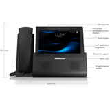 Ubiquiti Ubiquiti G3 Touch Enterprise, Teléfono VoIP antracita