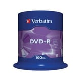 Verbatim DVD+R Matt Silver 4,7 GB 100 pieza(s), DVDs vírgenes DVD+R, 120 mm, Eje, 100 pieza(s), 4,7 GB