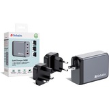 Verbatim GNC-240 Universal Negro, Gris Corriente alterna Carga rápida Interior, Cargador gris, Interior, Corriente alterna, 28 V, Negro, Gris