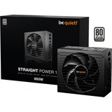 be quiet! BN337 unidad de fuente de alimentación 850 W 20+4 pin ATX ATX Negro, Fuente de alimentación de PC negro, 850 W, 100 - 240 V, 920 W, 50/60 Hz, 10/5 A, 150 W