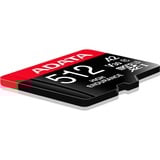 ADATA High Endurance 512 GB MicroSDXC UHS-I Clase 10, Tarjeta de memoria 512 GB, MicroSDXC, Clase 10, UHS-I, 100 MB/s, 85 MB/s