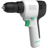 BLACK+DECKER Atornillador inalámbrico reviva, 12Volt, Taladro/destornillador blanco/Negro
