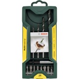 Bosch 2 607 017 161 broca 14 pieza(s), Conjuntos de brocas & puntas verde, Taladro, 8 mm, 25 mm, Verde, 208 g, 14 pieza(s)