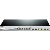 D-Link DXS-1210-12TC/E switch Gestionado L2 10G Ethernet (100/1000/10000) 1U Negro, Plata, Interruptor/Conmutador Gestionado, L2, 10G Ethernet (100/1000/10000), Montaje en rack, 1U
