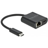DeLOCK 66644 base para portátil y replicador de puertos Alámbrico USB 3.2 Gen 1 (3.1 Gen 1) Type-C Negro, Adaptador negro, Alámbrico, USB 3.2 Gen 1 (3.1 Gen 1) Type-C, 60 W, 10,100,1000 Mbit/s, IEEE 802.3, IEEE 802.3ab, IEEE 802.3u, Negro
