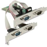 DeLOCK Tarjeta PCI Express x1 a 4 x Serie RS-232, Tarjeta de interfaz 