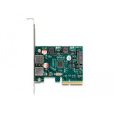 DeLOCK Tarjeta PCI Express x4 para 2 x puertos USB 10 Gbps Tipo-A externos, Controlador USB 