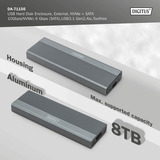 Digitus DA-71156 USB M.2 SSD, Caja de unidades aluminio