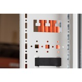 Digitus Pasarela de cables vertical para armarios de red 42HE de 483 mm (19"), Guía para cable gris, Panel de gestión de cables, Gris, Acero, 42U, Turquía, 48,3 cm (19")