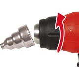 EINHELL Pistola de aire caliente a batería Power X-Change TE-HA 18 Li-Solo, 18 Voltios, Decapador por aire caliente rojo/Negro