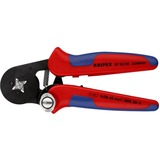 KNIPEX Alicates de engaste autoajustables 97 53 04 SB, Crimpadora rojo/Azul