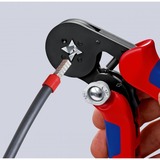 KNIPEX Alicates de engaste autoajustables 97 53 04 SB, Crimpadora rojo/Azul