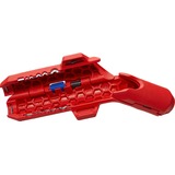 KNIPEX ErgoStrip Azul, Rojo pelacable, Herramienta de pelado / decapado rojo/Azul, 1,3 cm, 8 mm, De plástico, Azul, Rojo, 13,5 cm, 74 g