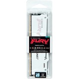 Kingston FURY FURY Beast 16GB 6000MT/s DDR5 CL30 DIMM White RGB EXPO, Memoria RAM blanco, 16 GB, 1 x 16 GB, DDR5, 288-pin DIMM, Blanco