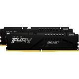 Kingston FURY FURY Beast 32GB 6400MT/s DDR5 CL32 DIMM (Kit of 2) Black EXPO, Memoria RAM negro, 32 GB, 2 x 16 GB, DDR5, 288-pin DIMM, Negro