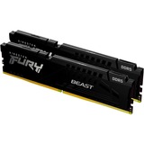 Kingston FURY FURY Beast 32GB 6400MT/s DDR5 CL32 DIMM (Kit of 2) Black EXPO, Memoria RAM negro, 32 GB, 2 x 16 GB, DDR5, 288-pin DIMM, Negro