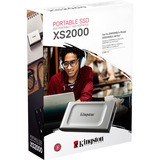 Kingston XS2000 4000 GB Negro, Plata, Unidad de estado sólido plateado/Negro, 4000 GB, USB Tipo C, 3.2 Gen 2 (3.1 Gen 2), 2000 MB/s, Negro, Plata