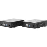 Lindy Extensor KVM de fibra óptica 300m, Alargador de HDMI negro