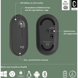 Logitech Pebble 2 M350s ratón Viajes Ambidextro RF Wireless + Bluetooth Óptico 4000 DPI grafito, Ambidextro, Óptico, RF Wireless + Bluetooth, 4000 DPI, Grafito