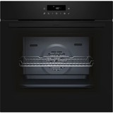 Neff N 30 B2CCJ7AK3 horno 71 L Negro Medio, Horno eléctrico, 71 L, 71 L, 30 - 275 °C, Hidrolítica + Pirolítica