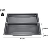 Neff Z1650BE0 pieza y accesorio de hornos Bandeja de cocina Gris Acero, Bandeja para hornear antracita, Bandeja de cocina, Neff, Acero, Horno, Gris, 455 mm