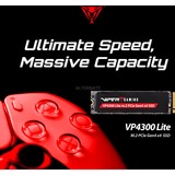 Patriot SSD 4TB 7400/6400 VP4300 Lite M.2 PAT PCIe, Unidad de estado sólido negro