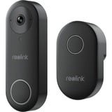 Reolink D340P Negro, Blanco, Timbre de la puerta negro, Negro, Blanco, IP65, Pared, De 2 vías, MicroSD (TransFlash), 256 GB