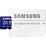 SAMSUNG PRO Plus 256 GB microSDXC (2023), Tarjeta de memoria azul