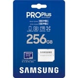 SAMSUNG PRO Plus 256 GB microSDXC (2023), Tarjeta de memoria azul