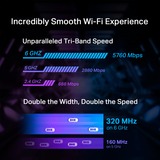 TP-Link Archer TBE550E Interno WLAN / Bluetooth 9300 Mbit/s, Adaptador Wi-Fi Interno, Inalámbrico, PCI Express, WLAN / Bluetooth, 9300 Mbit/s, Negro