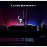 TP-Link Archer TBE550E Interno WLAN / Bluetooth 9300 Mbit/s, Adaptador Wi-Fi Interno, Inalámbrico, PCI Express, WLAN / Bluetooth, 9300 Mbit/s, Negro