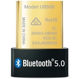 TP-Link UB500 tarjeta y adaptador de interfaz Bluetooth, Adaptador Bluetooth negro, USB tipo A, Bluetooth, Negro, PC, 0 - 40 °C, 10 - 90%