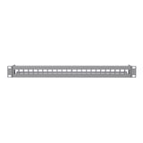 Panel de parcheo Keystone en blanco, 24 puertos, Patch Panel