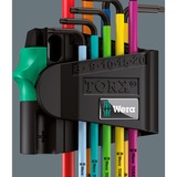 Wera 967/9 TX BO Multicolour 1 juego de llaves Allen, 9 piezas, Destornillador 