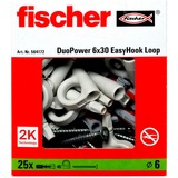 fischer EasyHook Lazo DuoPower 6x30, Pasador blanco