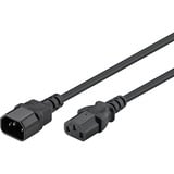 goobay Extensión de cable de alimentación en frío, Cable alargador negro